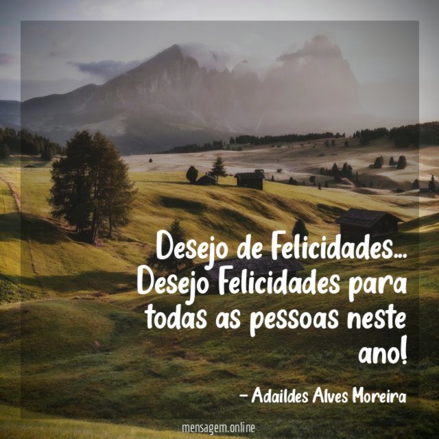 Desejo de Felicidades…