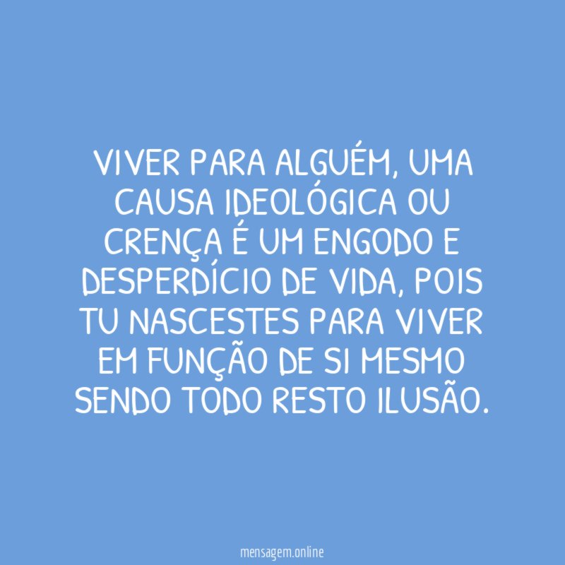 Viver para alguém