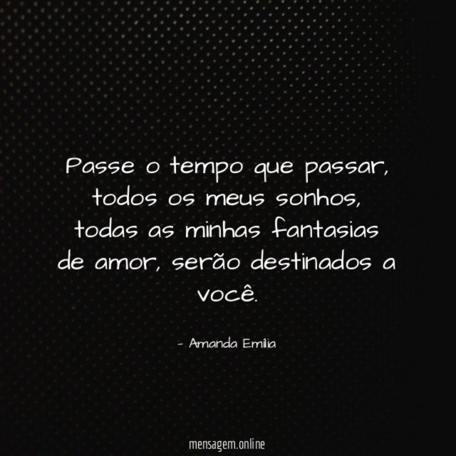 Passe o tempo que passar
