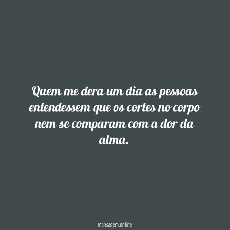 Quem me dera um dia as pessoas entendessem