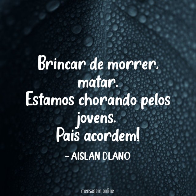 Brincar de morrer