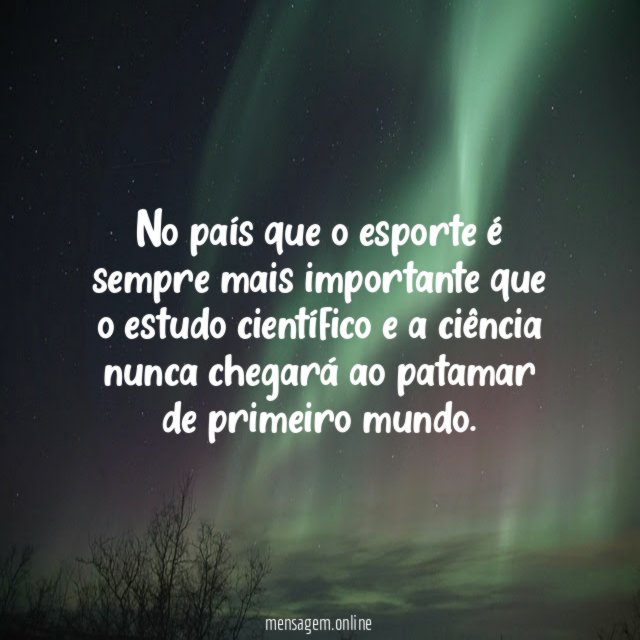 No país que o esporte é sempre mais