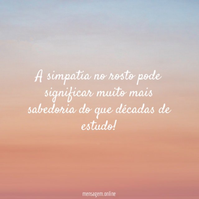 A simpatia no rosto pode significar muito mais