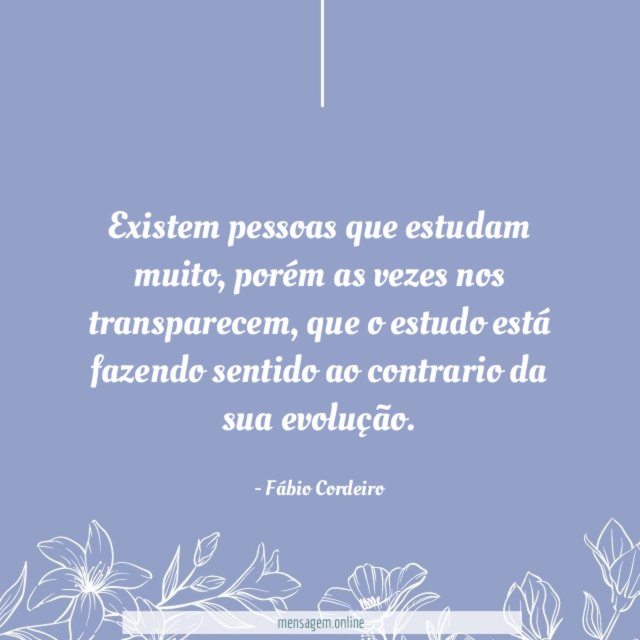 Existem pessoas que estudam muito