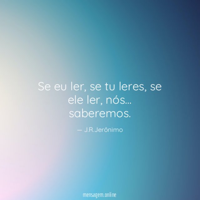 Se eu ler
