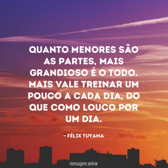 Quanto menores são as partes