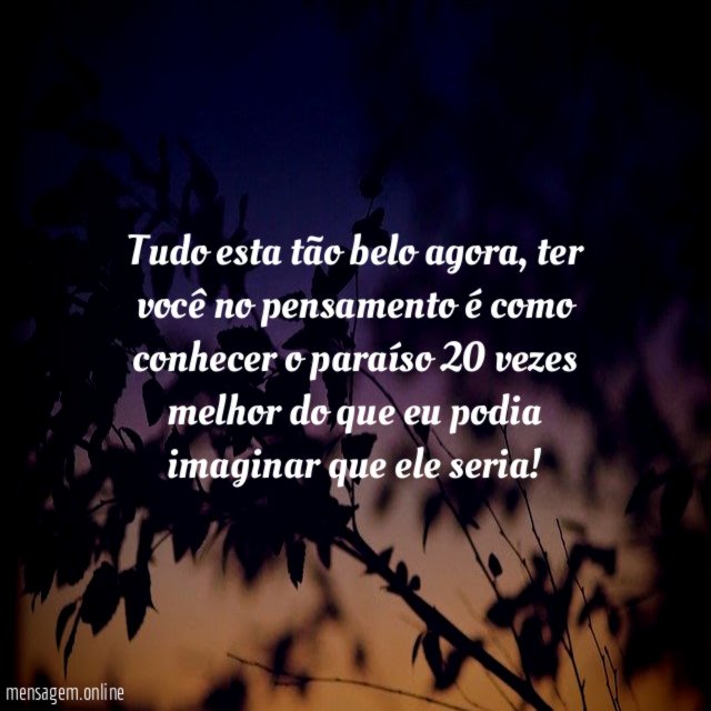 Tudo esta tão belo agora