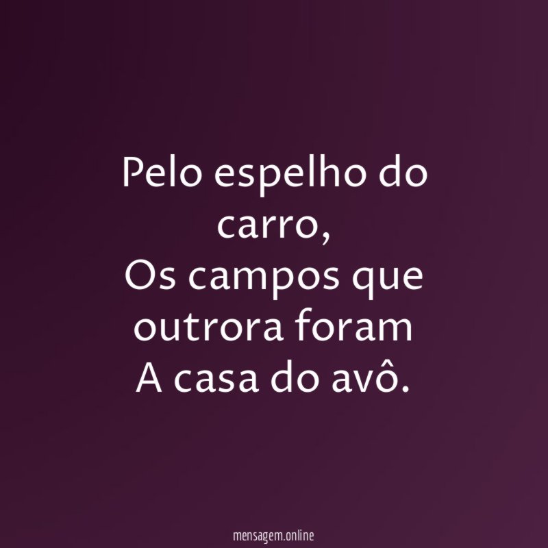 Pelo espelho do carro