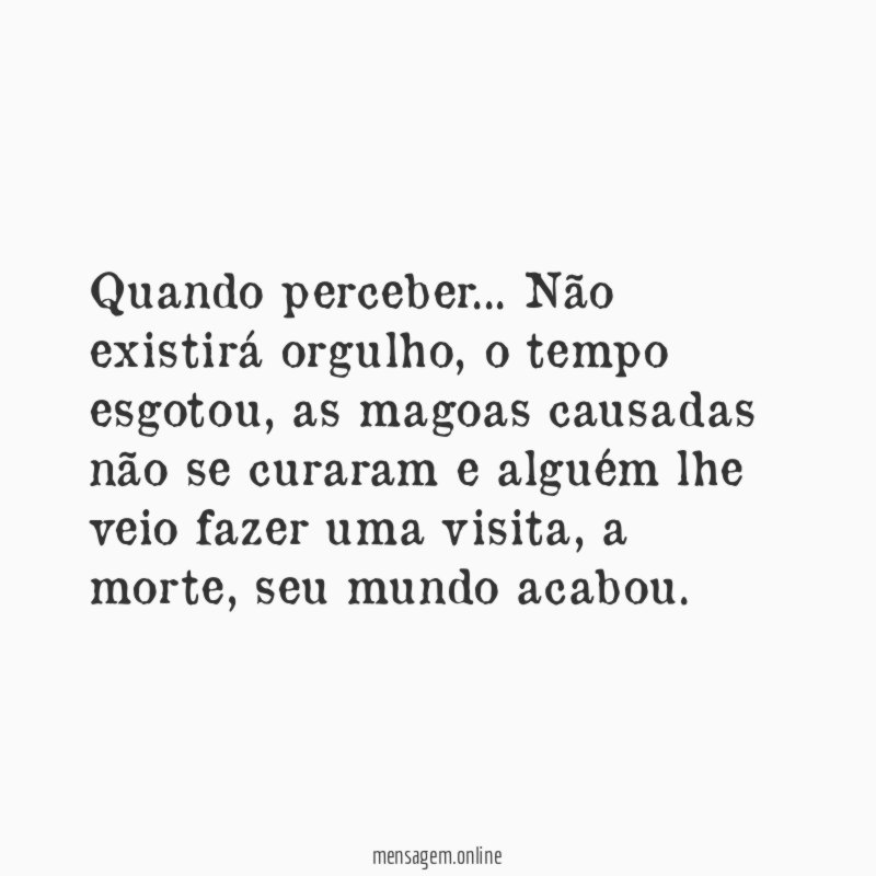 Quando perceber