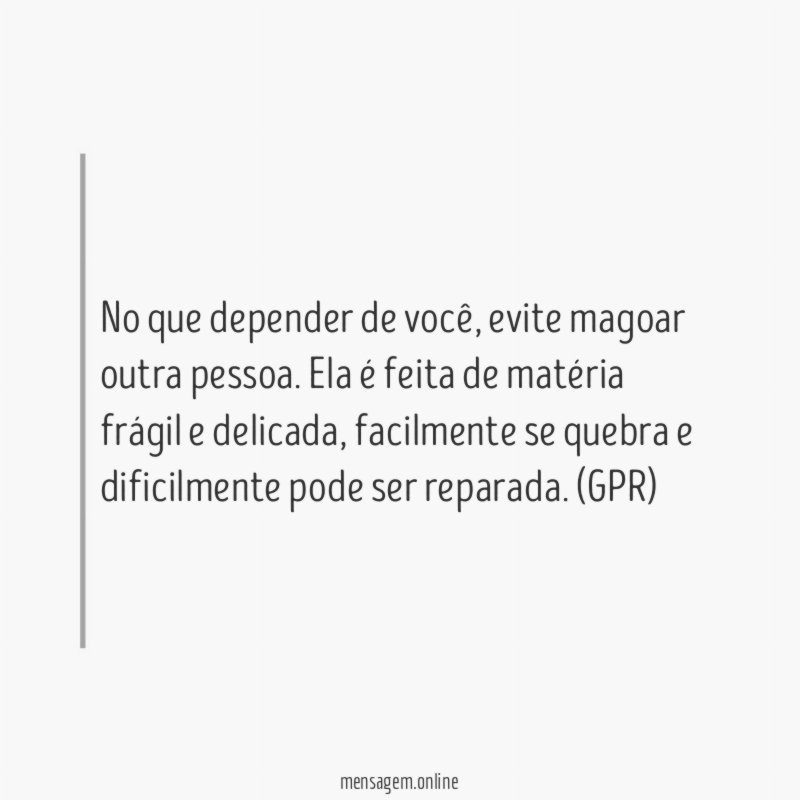 No que depender de você