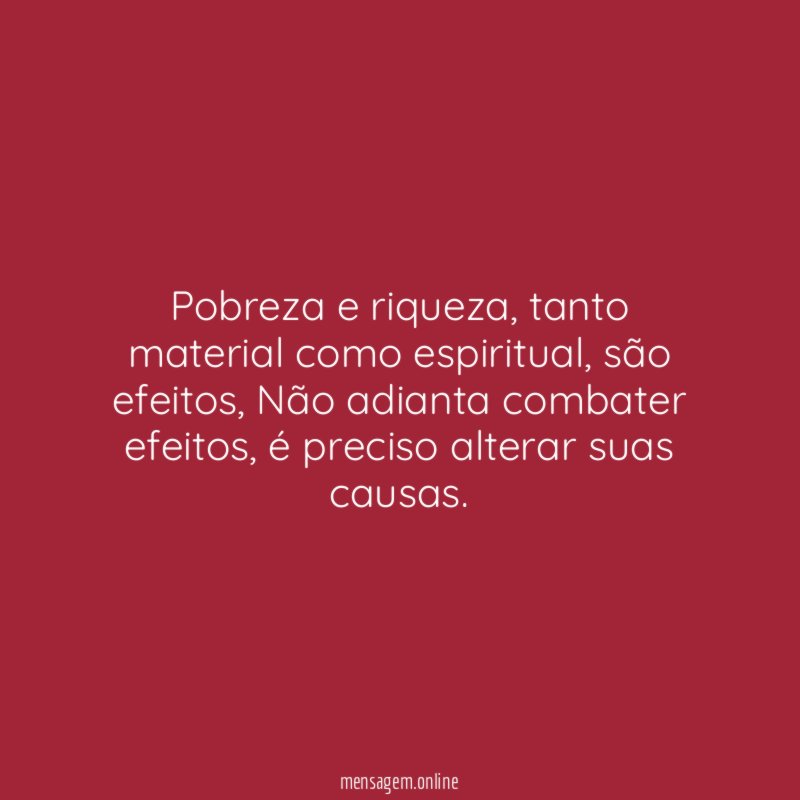 Pobreza e riqueza