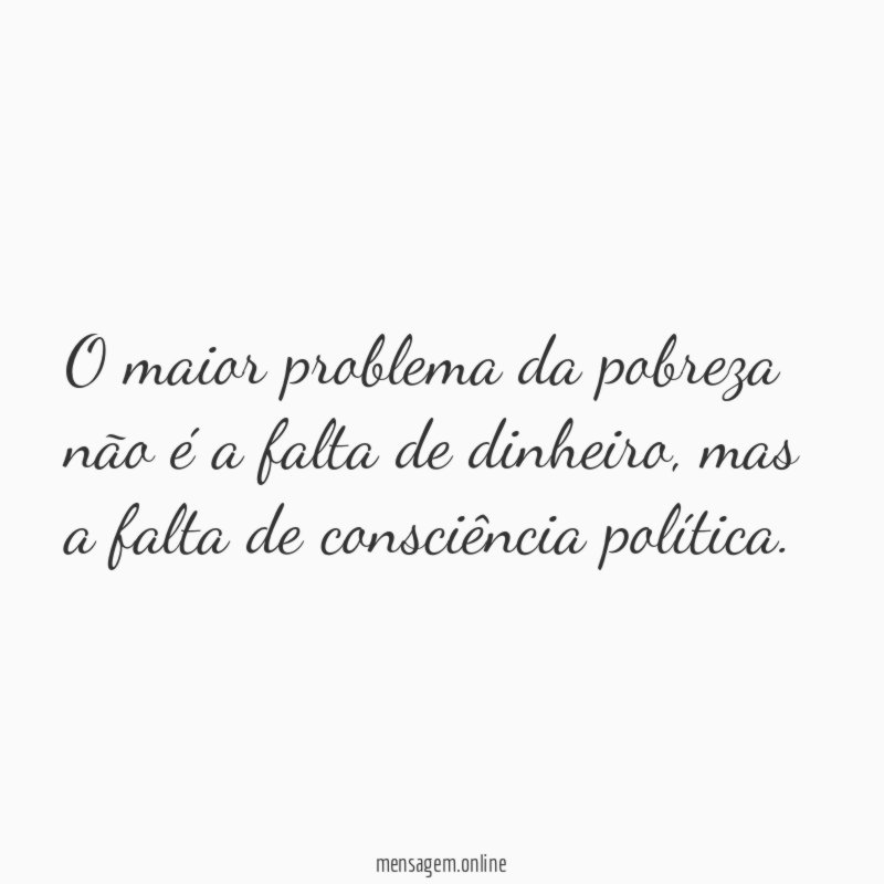 O maior problema da pobreza não é a falta de dinheiro