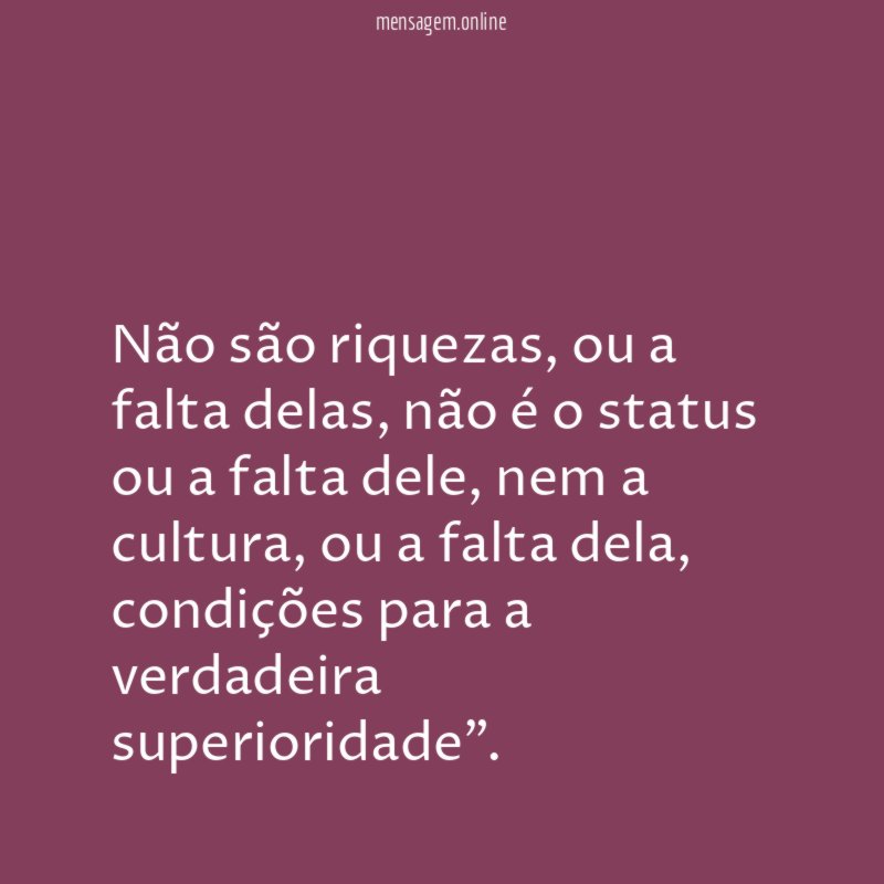 Não são riquezas