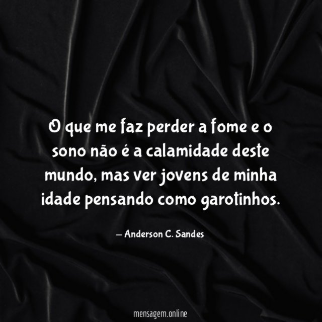 O que me faz perder a fome