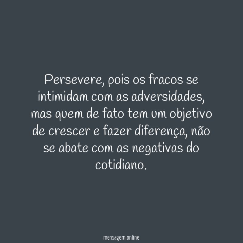 Persevere