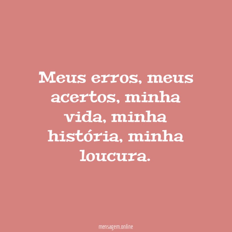 Meus erros