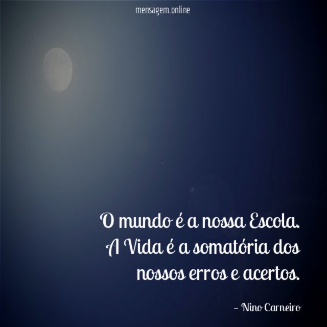 O mundo é a nossa Escola