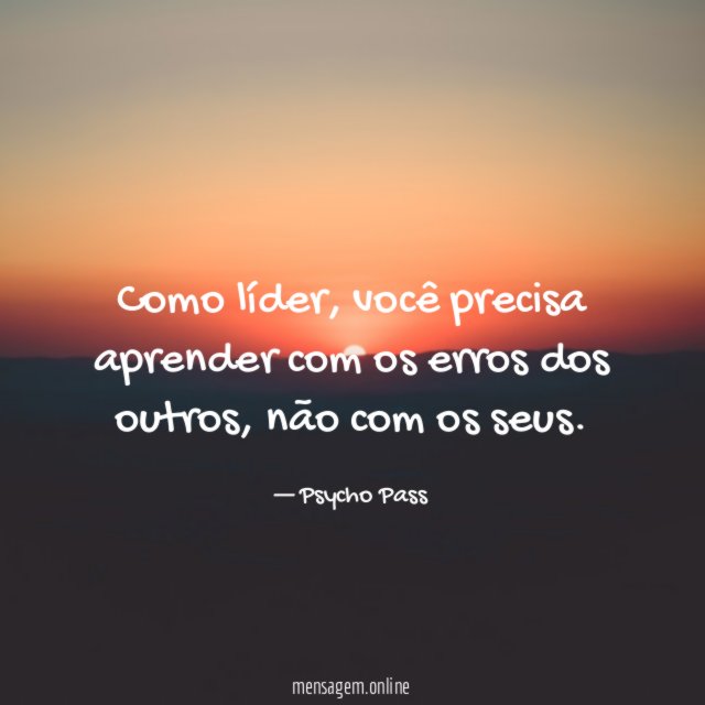 Como líder