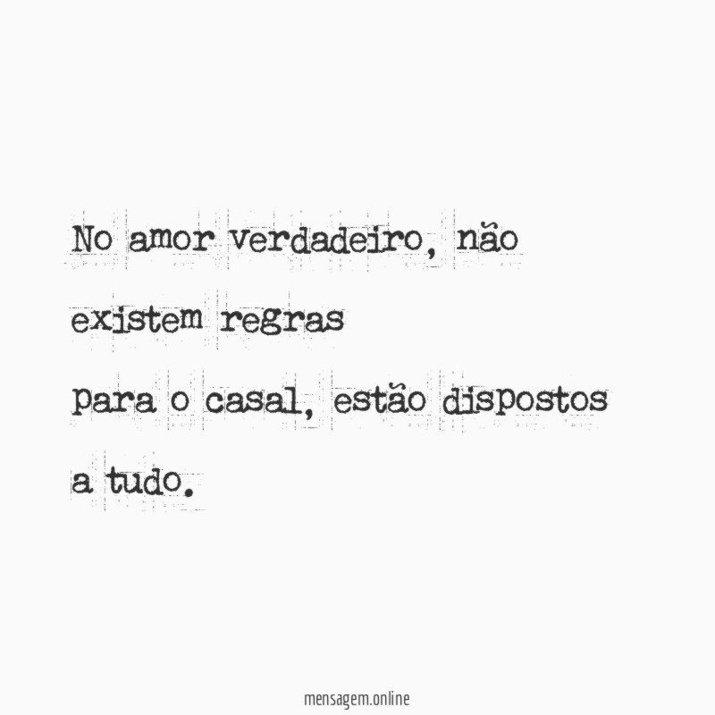 No amor verdadeiro