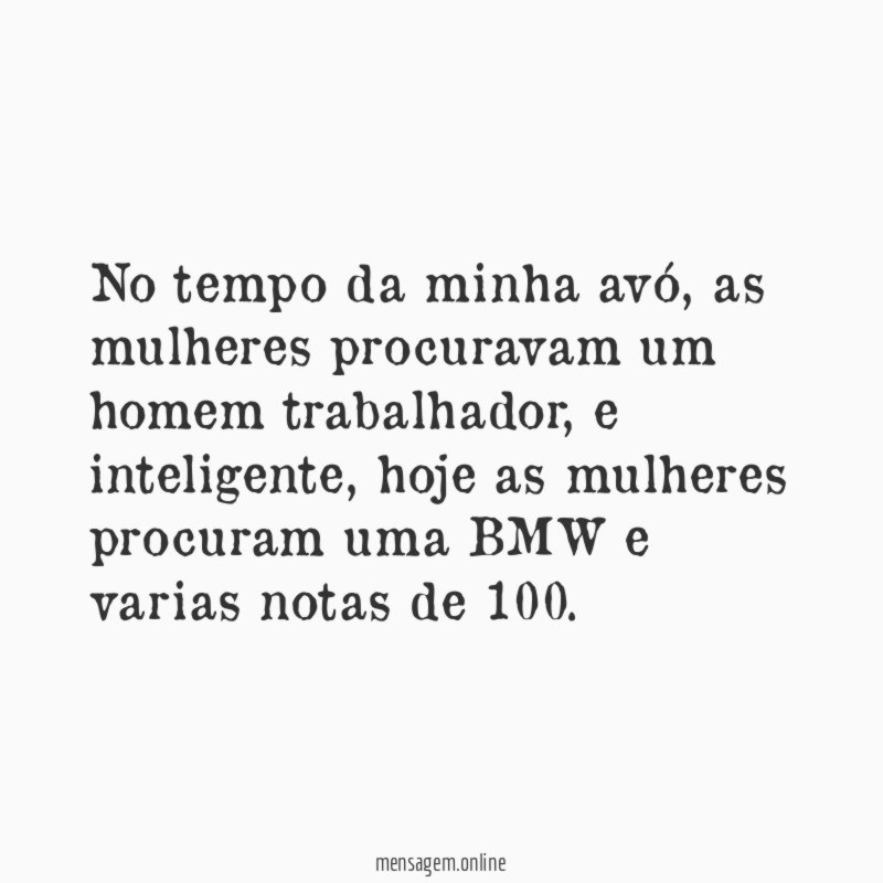 No tempo da minha avó