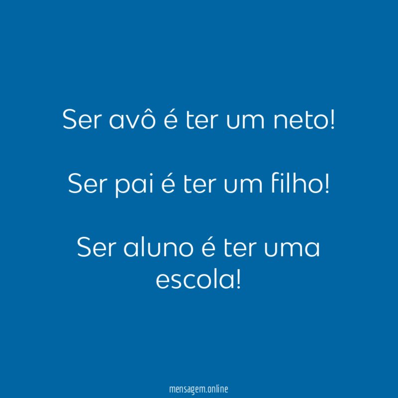Ser avô é ter um neto