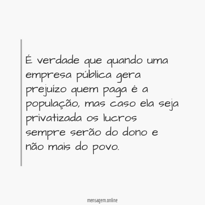 É verdade que quando uma empresa pública gera