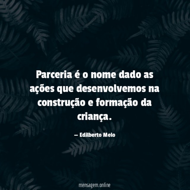 Parceria é o nome dado as ações que