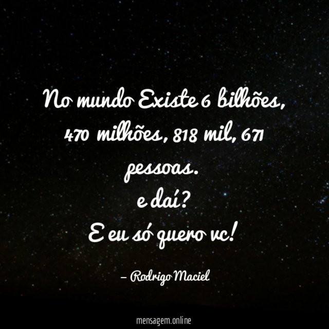 no mundo Existe 6 bilhões