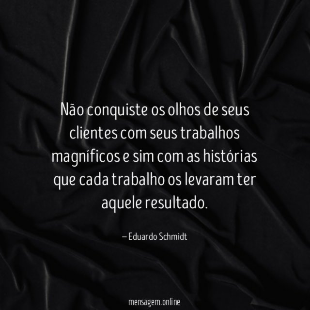 Não conquiste os olhos de seus clientes com