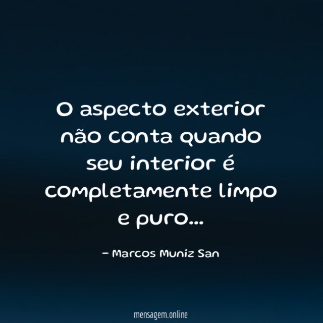 O aspecto exterior não conta quando seu interior