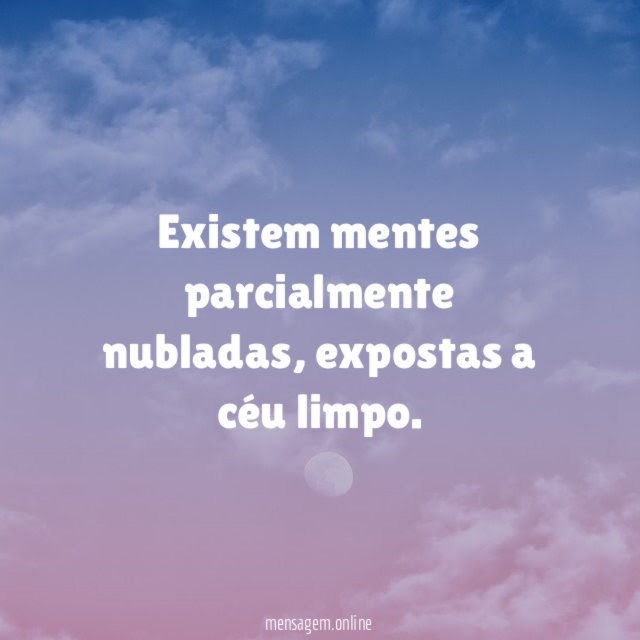 Existem mentes parcialmente nubladas
