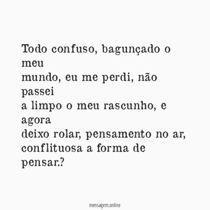 Todo confuso