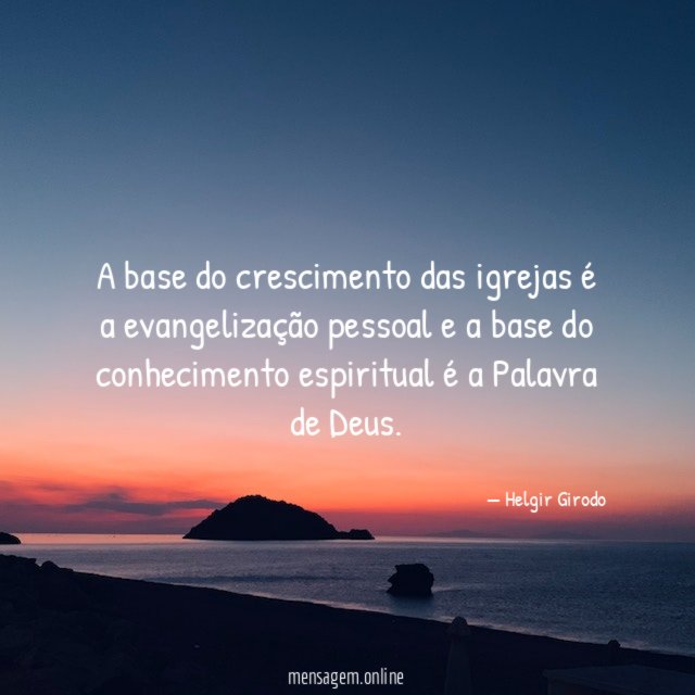 A base do crescimento das igrejas é a