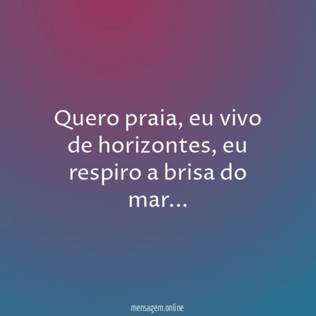 Quero praia