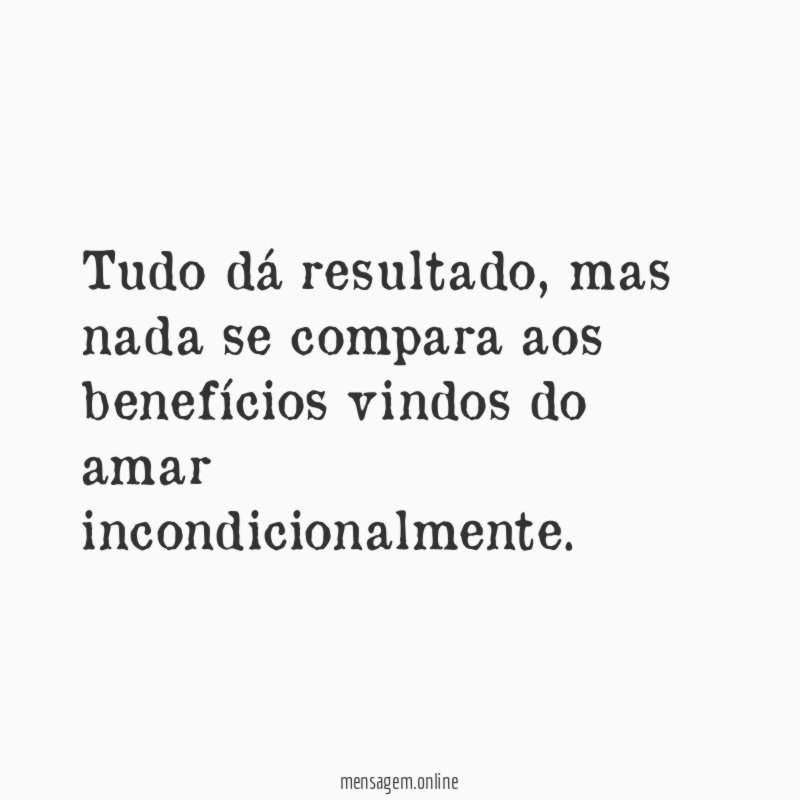 Tudo dá resultado