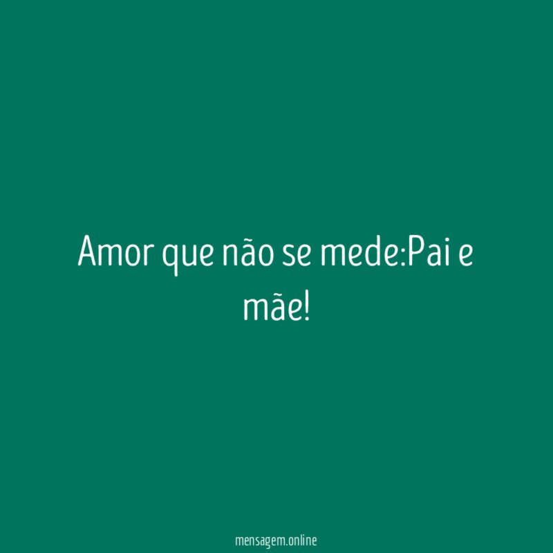 Amor que não se mede