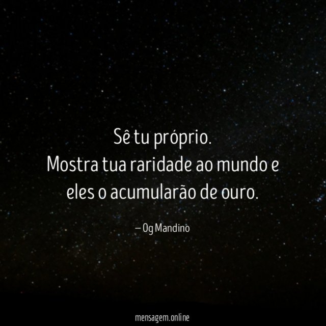 Sê tu próprio