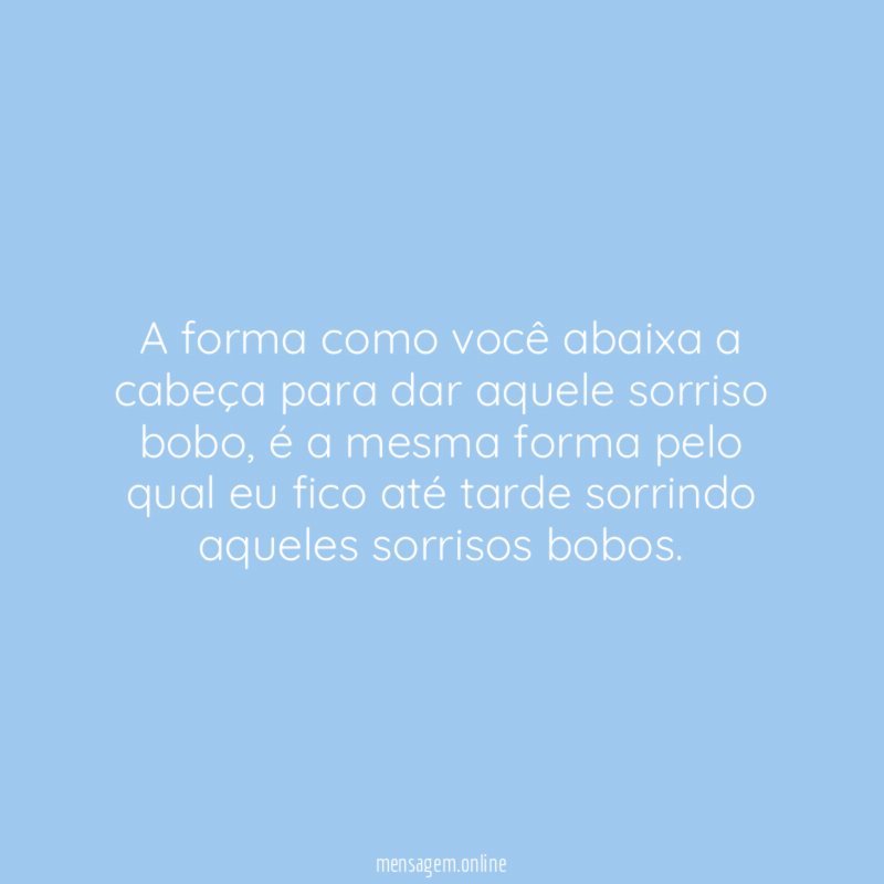 A forma como você abaixa a cabeça para