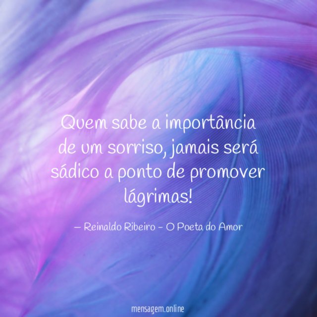 Quem sabe a importância de um sorriso