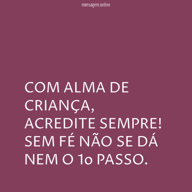 COM ALMA DE CRIANÇA