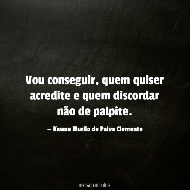 Vou conseguir