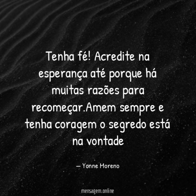 Tenha fé