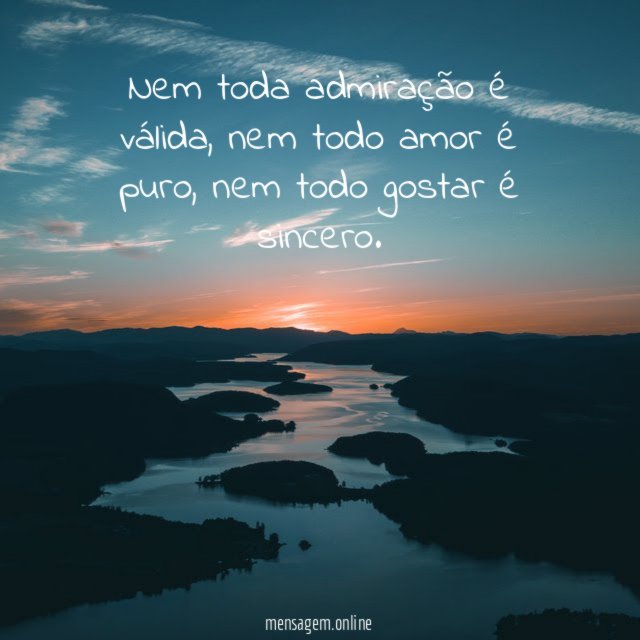 Nem toda admiração é válida