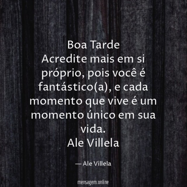 Boa Tarde