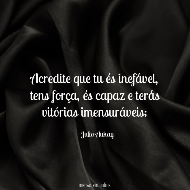 Acredite que tu és inefável