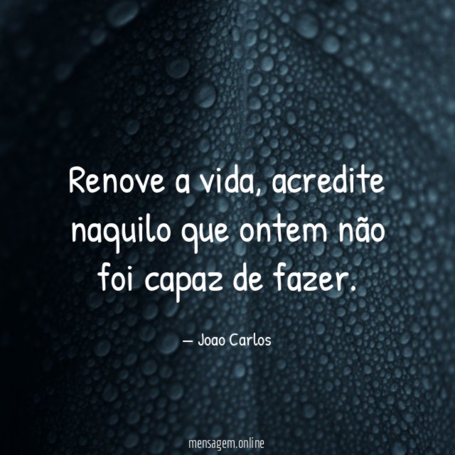 Renove a vida