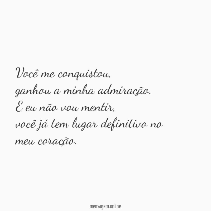 Você me conquistou
