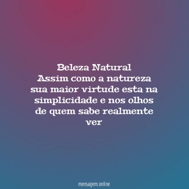 Beleza Natural