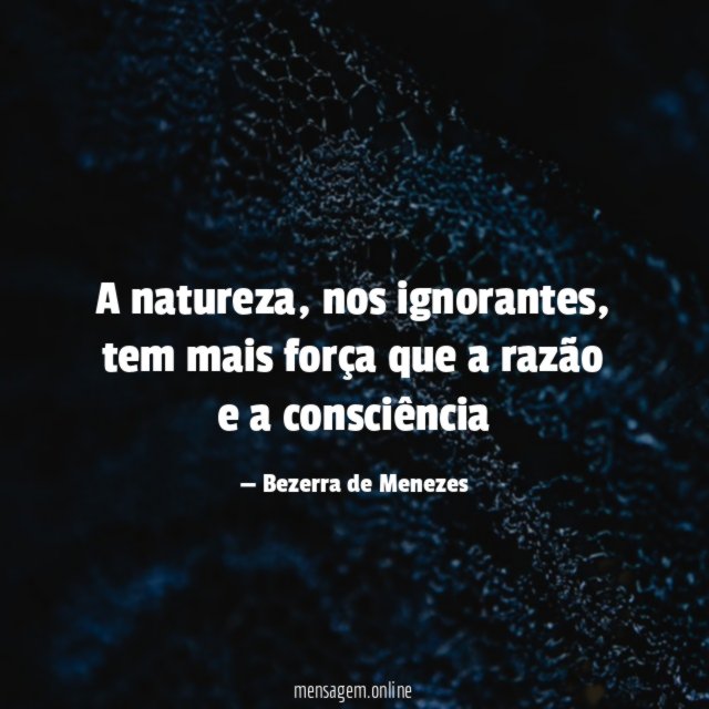 A natureza