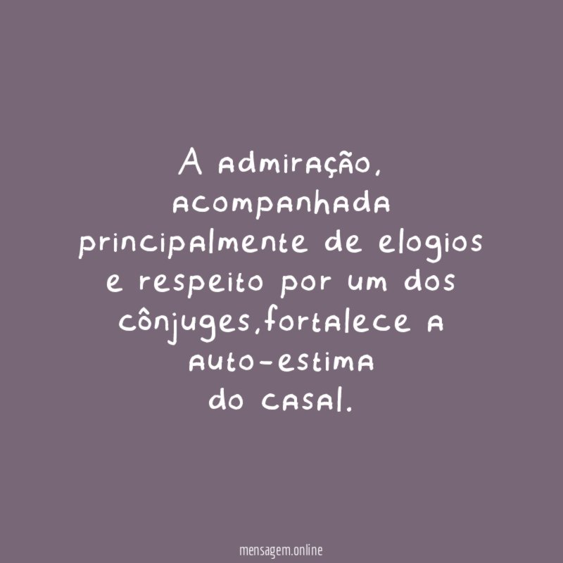 A admiração